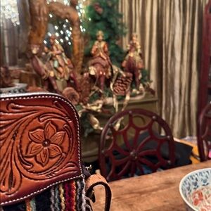 Artisan Multicolor Fringe Crossbody Bag